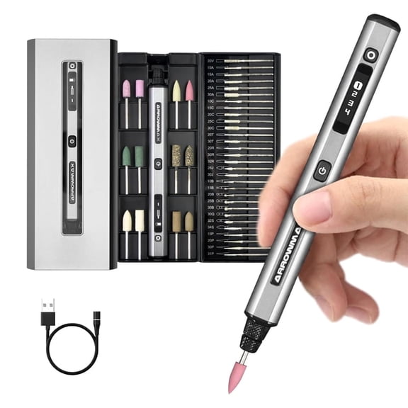 AM ARROWMAX Engraving Pen Electric Mini Grinder Cordless Rotary Tool with 42 Bits for Crafts Home DIY