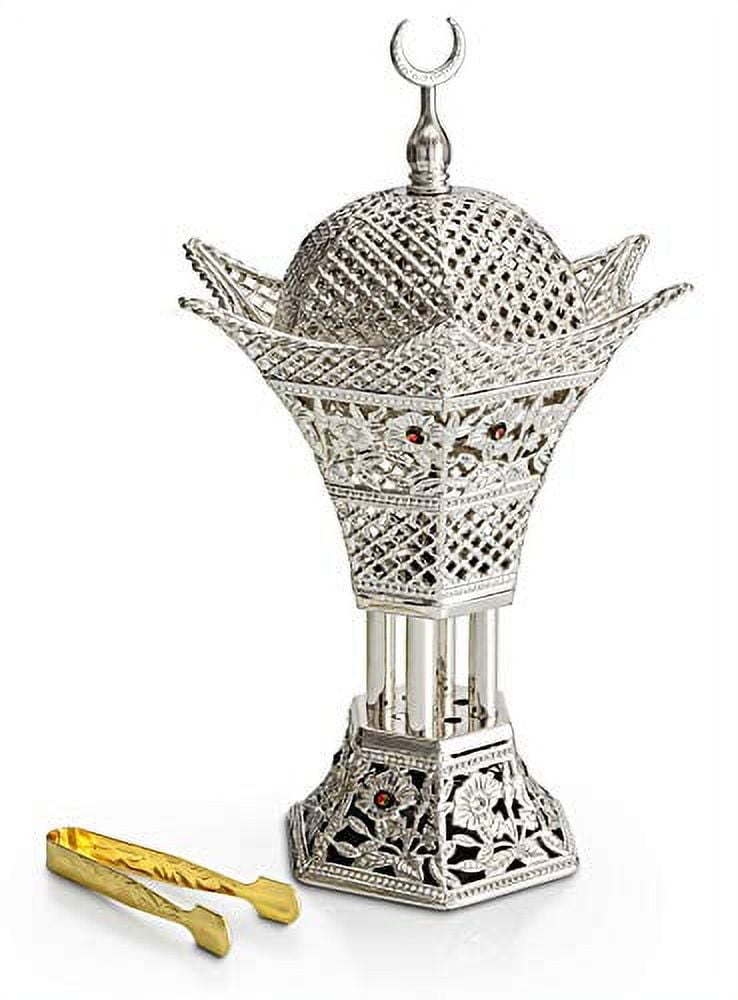 AM Bakhoor Charcoal Incense Burner Oud Frankincense Resin Burner 10.5