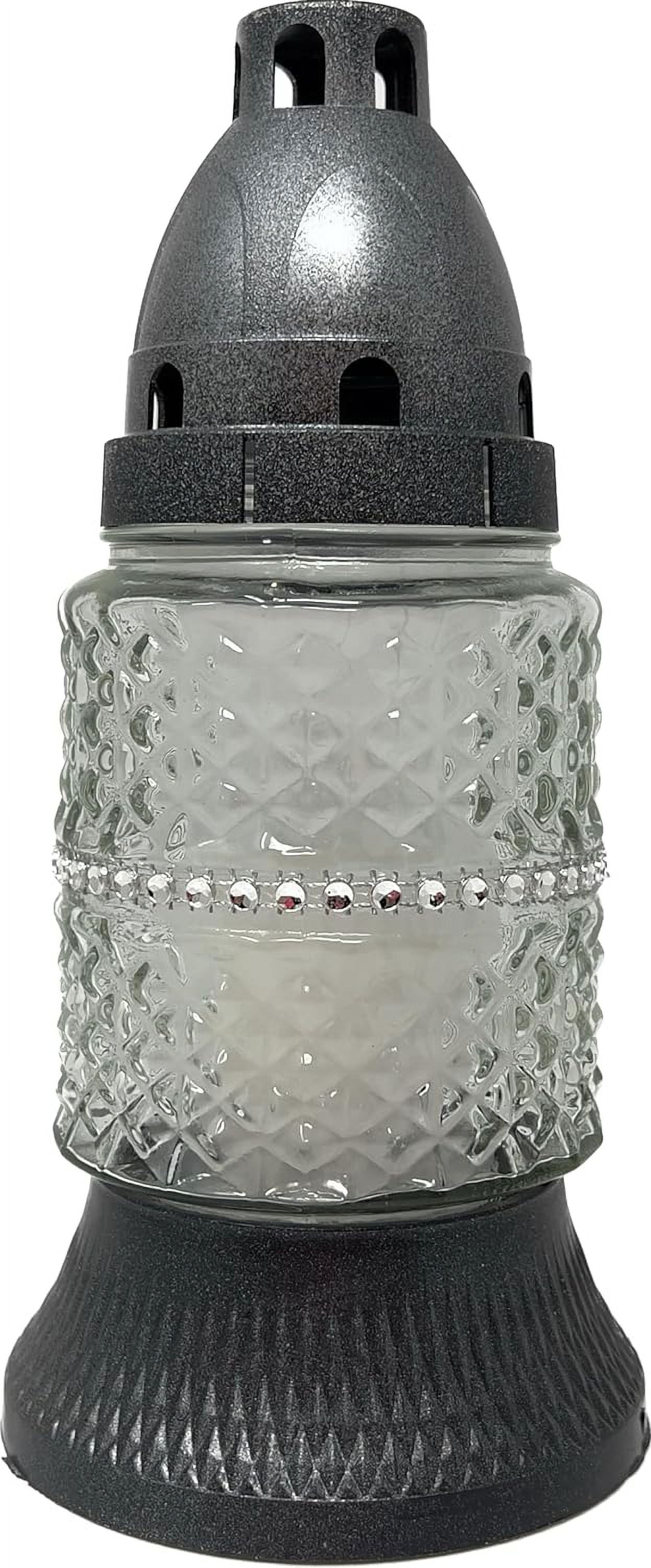 AM Décor Cemetery Memorial Candle Gravesite Remembrance Decoration