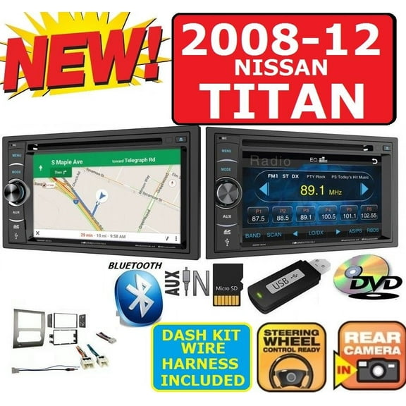 AM/FM CD/DVD GPS NAVIGATION SYSTEM BLUETOOTH USB/SD EQ CAR RADIO STEREO