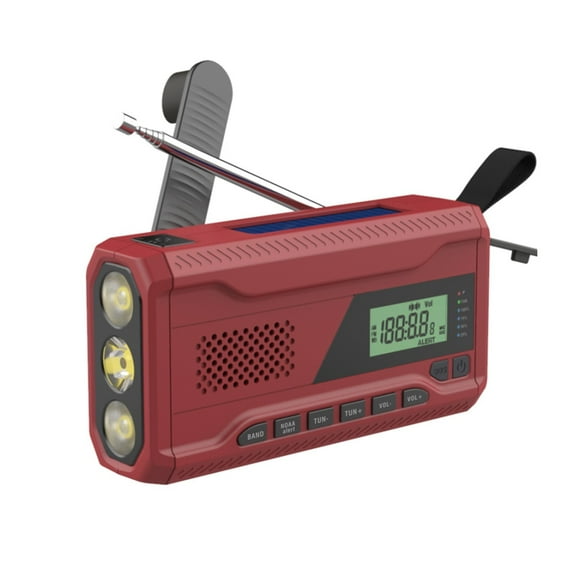 AM/FM Hand Crank Emergency Radio with LED Flashlight