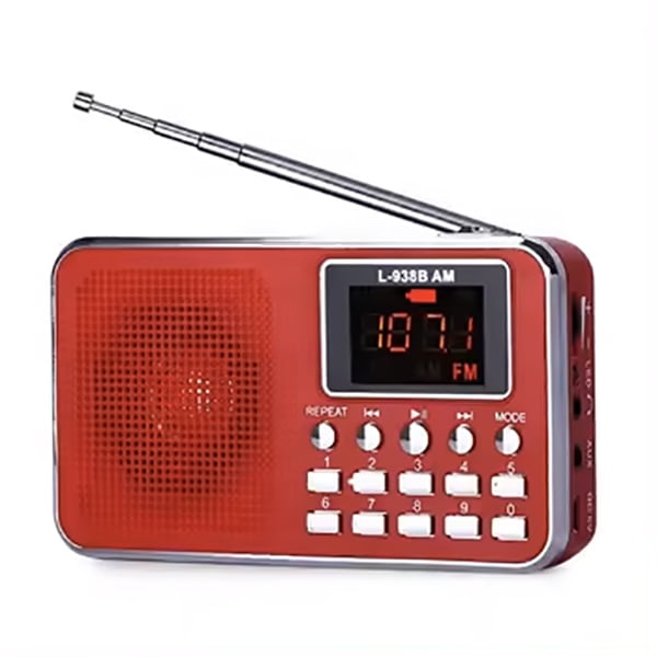 BLACK AM/FM Mini Radio Digital LCD Speaker MP3 Music Player AUX USB TF ...