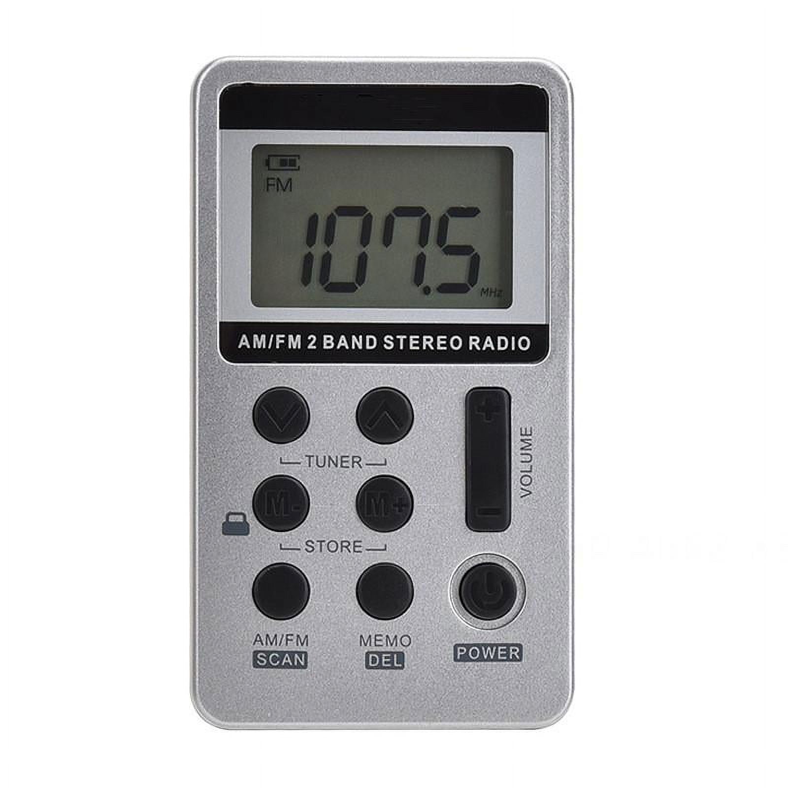 AM FM Portable Radio, Digital Tuning Pocket Radio with Best Reception