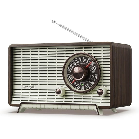 AM FM Radio Classic Retro Wood Table Radio Bluetooth Speakers Radios ...