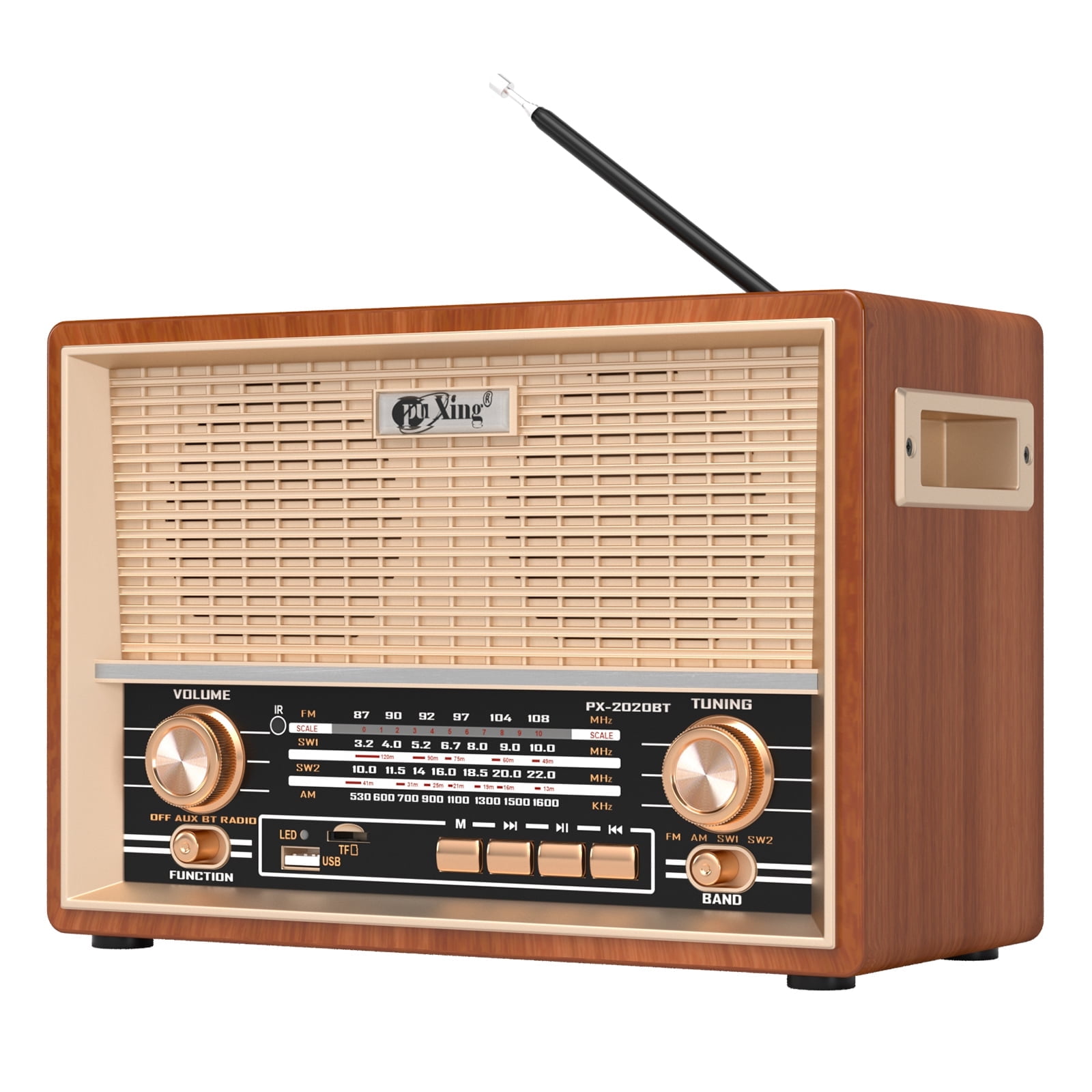 AM FM Radio Retro Table Top Radio, Portable Speaker Plug in Wall ...