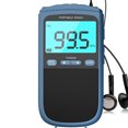 thumbnail image 1 of AM FM Walkman Radio:900mAh Rechargeable Portable Transistor Pocket Radio with Best Reception Digital Tuning, LCD Screen,Stereo Earphone Jack, Sleep Timer and Alarm Clock for Jogging,Walking Blue, 1 of 7