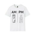 AM/PM TShirt, Energy Drink and Tequila Bottle Art