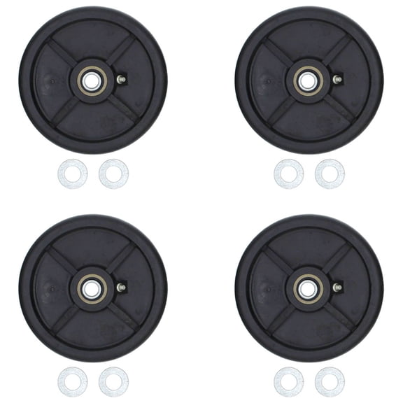RAParts Set of 4 New Mower Deck Wheels Fits John Deere 48", 54", 60", and 72" Decks
