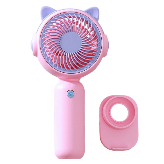 AM3 Operated Powerful Handheld Fan Portable Small Lightweight Makeup Fan for Girl Women Indoor Outdoor