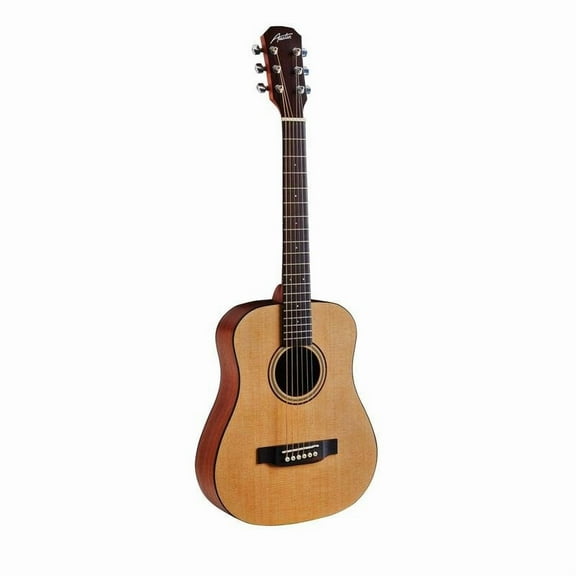 Austin AM30DSS 3/4-Size Travel Dreadnought Acoustic Guitar - Natural Satin