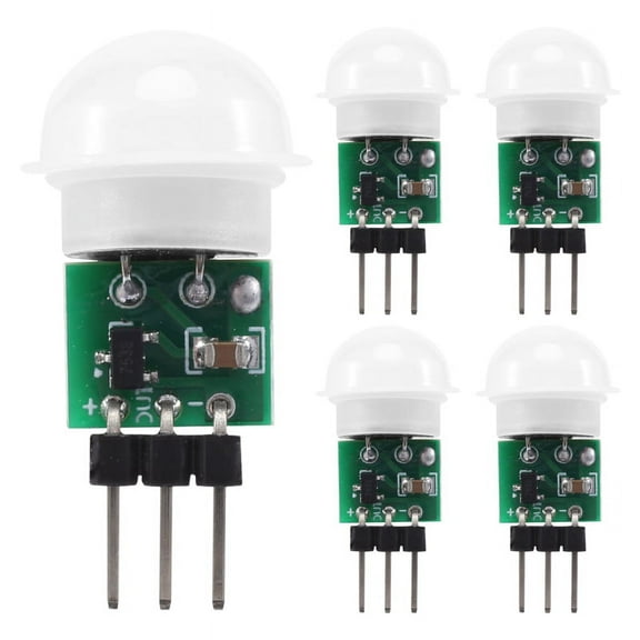 AM312 PIR Sensor,5 Pack PIR Motion Sensor Outdoor Mini Pyroelectric PIR Human IR Sensor Module Body