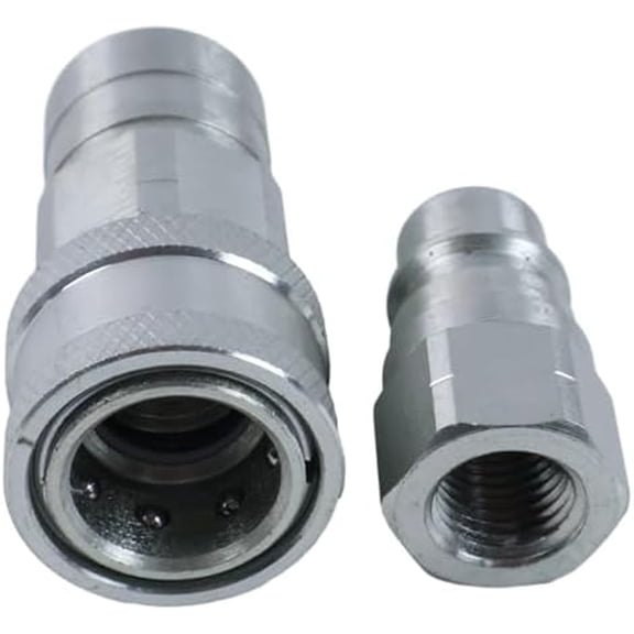 AM37982 AM37983 Steel Hydraulic Quick Coupler Set Compatible with JD 140 300 314 316 317 318 420 425 430 445$$Tools