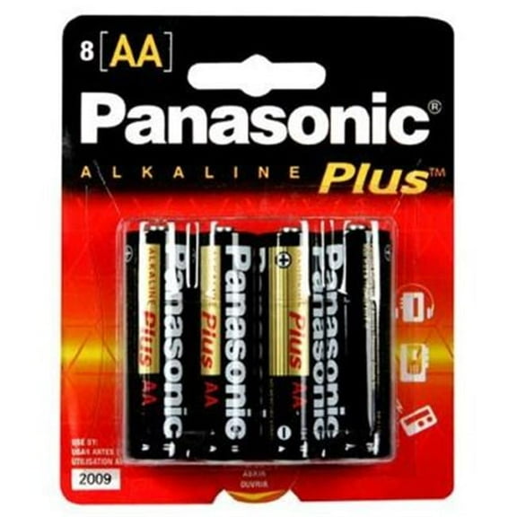 AM3PA8B Alkaline Plus AA Battery - Pack of 8