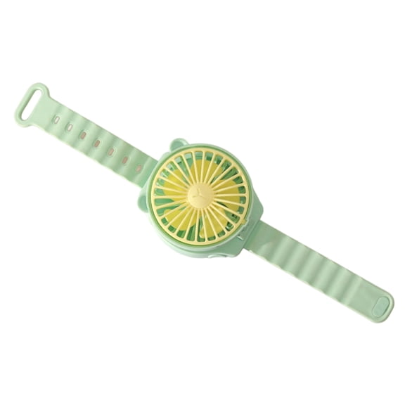 AM4 Battery Operated Powerful Watch Fan Portable Small Lightweight Cartoon Cooling Fan for Girl Kids Indoor Outdoor