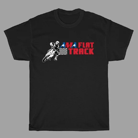 AMA Pro Racing Flat Track Men's Black Size S to 3XL