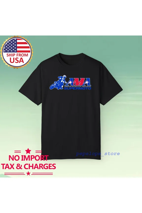AMA Supermoto Motocross Pro Racing Men's Black Size S-5XL