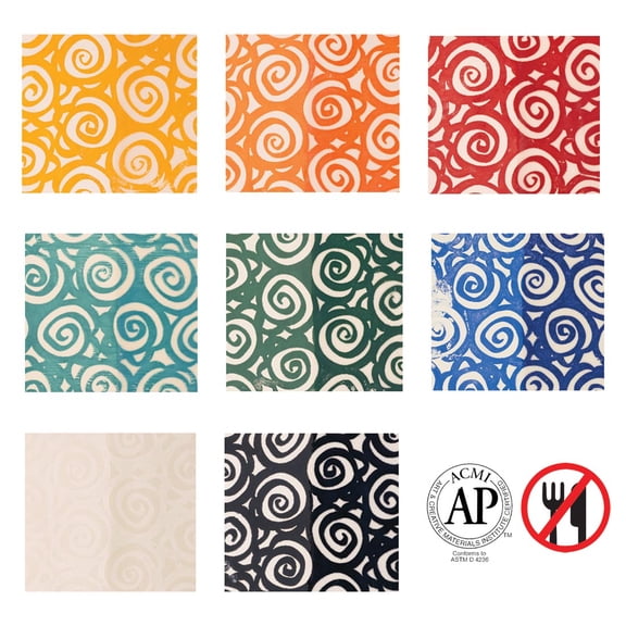 AMACO Ceramic Printing Inks 8-Count Class Pack