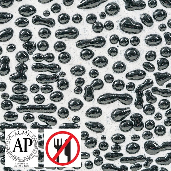 AMACO Crawls High Fire Glaze Black