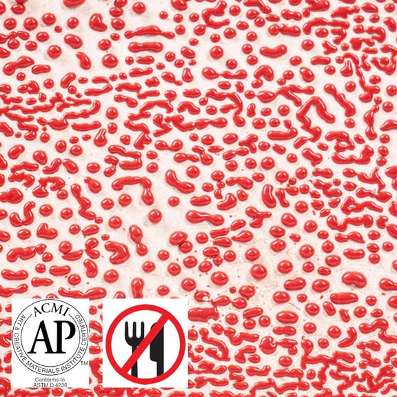 AMACO Crawls High Fire Glaze Red