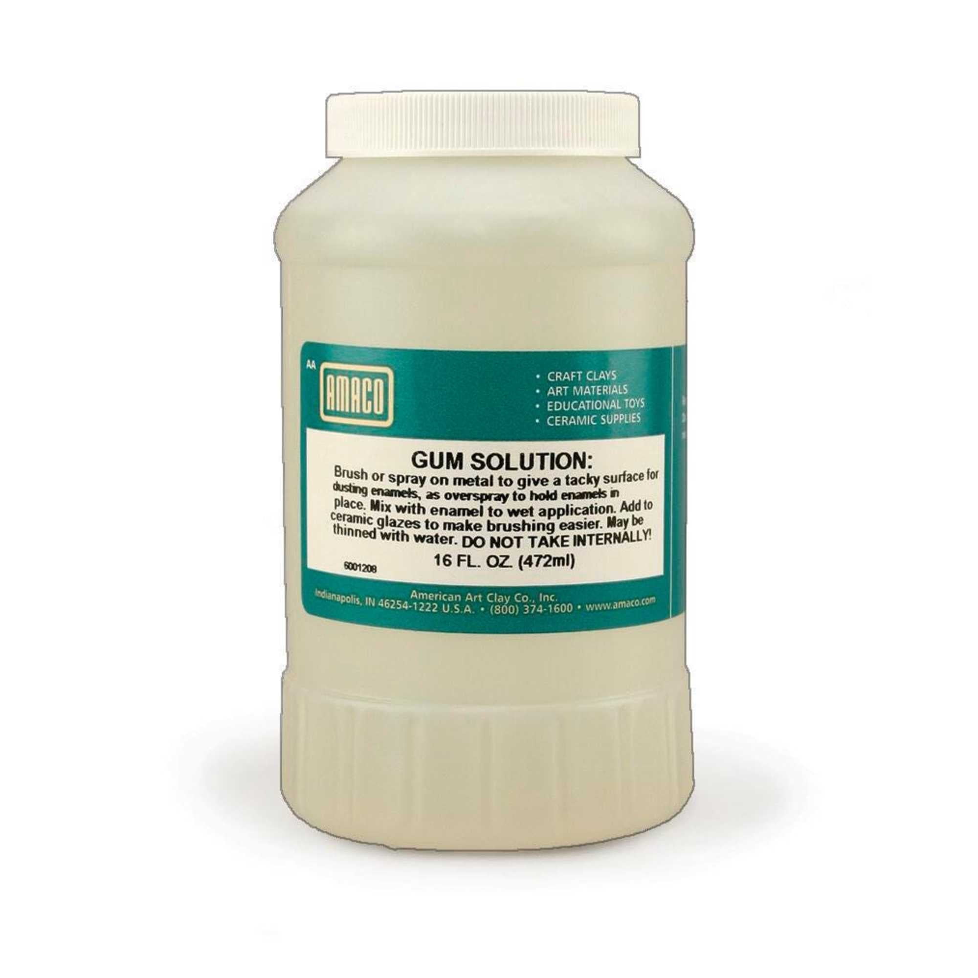 AMERICAN ART CLAY AMACO Gum Solution, Opaque, Pint, Each