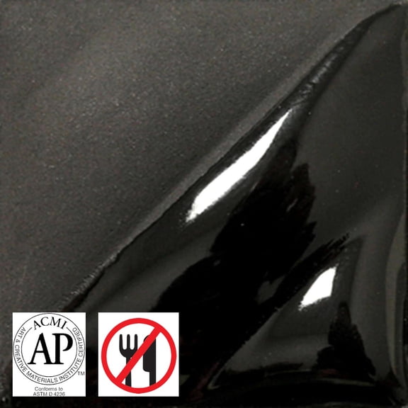 AMACO Liquid Underglaze Decorating Color Pint Black