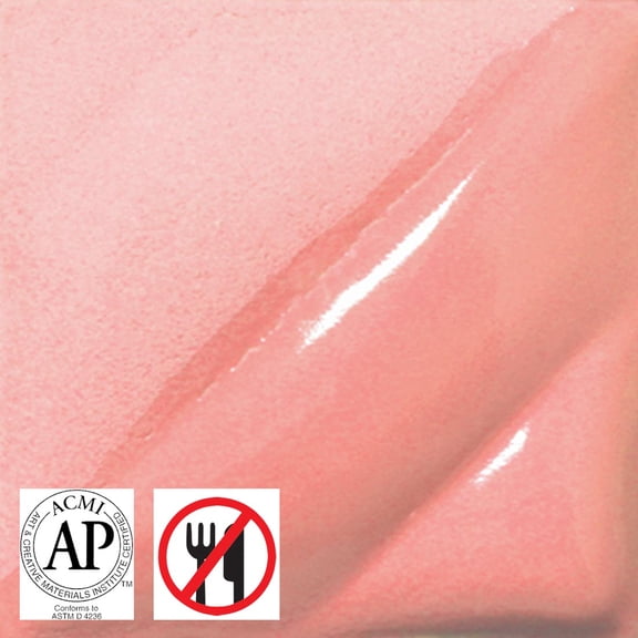 AMACO Liquid Non-Toxic Lead-Free Underglaze, 1 pt, Pink LUG-50