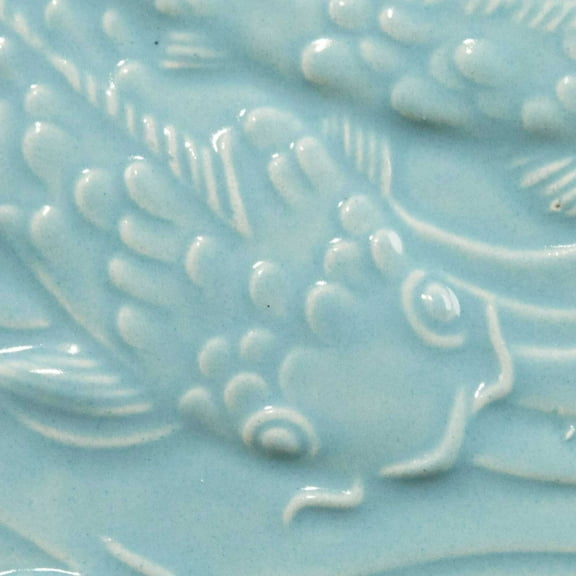 AMACO Low Fire Gloss Glaze, LG-23 Robin Egg, Transparent, Pint