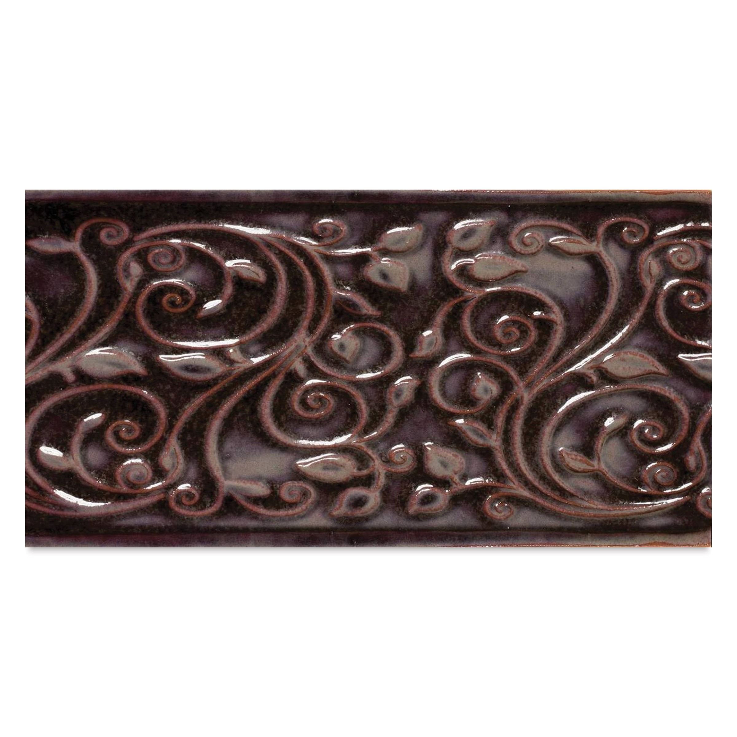 Amaco Opalescent Glaze - Sukat ng Pint, O-57 Batik-batik na Burgundy, Walang Tingga, Apoy Hanggang Kono 05 (1911°F)