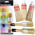 thumbnail image 1 of AMACO Rub n Buff Wax Metallic Finish 3 Color KIt - Silver Leaf, Ebony, Gold Leaf - Versatile Gilding Wax for Finishing Furniture Antiquing and Restoration - Pixiss Chalk Furniture Paint Brushes, 1 of 8