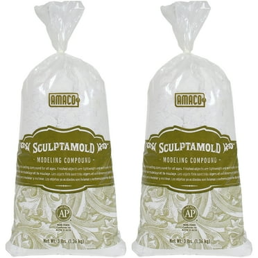 AMACO Sculptamold Modeling Compound, 3 lbs. Per Bag, 2 Bags