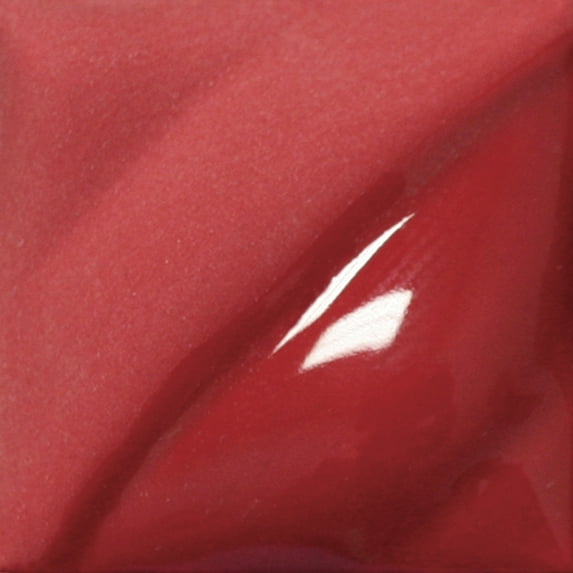 AMACO Velvet Lead-Free Non-Toxic Semi-Translucent Underglaze, 1 pt Jar, Bright Red V-387