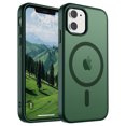 thumbnail image 1 of AMAGA for iPhone 11 / iPhone XR Case [Compatible with Magsafe] Translucent Matte Magnetic Phone Cover, Military Grade Drop Protection Shockproof Phone Cover, Forest Green, 1 of 7