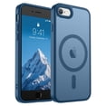 thumbnail image 1 of AMAGA for iPhone SE Case 2022 (3rd)/2020 (2nd), iPhone 8 / 7 Case [Compatible with Magsafe] Translucent Matte Magnetic Phone Cover, Military Grade Drop Protection Shockproof Phone Cover, Deep Blue, 1 of 7