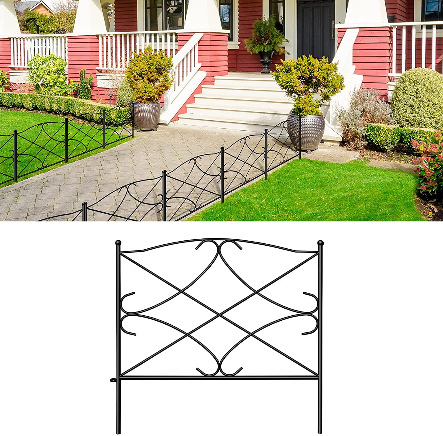 AMAGABELI GARDEN & HOME Decorative Garden Fence 32inx20ft