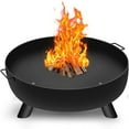 AMAGABELI GARDEN & HOME Fire Pit Outdoor Cast Iron Wood Burning Fire
