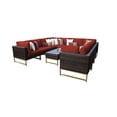 thumbnail image 1 of AMALFI 11 Piece Wicker Patio Furniture Set 11a in Gold and Terracotta, 1 of 7