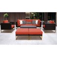 thumbnail image 1 of AMALFI 8 Piece Wicker Patio Furniture Set 08c in Gold and Tangerine, 1 of 7