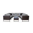 thumbnail image 1 of AMALFI 9 Piece Wicker Patio Furniture Set 9c in Brown and Gray, 1 of 7