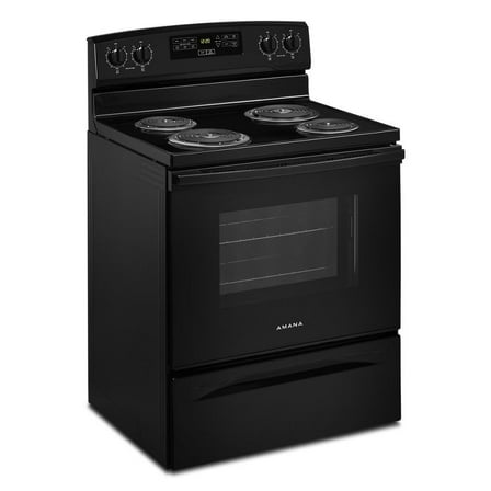 AMANA ACR4303MFB 30" freestanding coil electric range