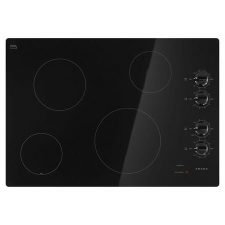 Amana - 30" Built-In Electric Cooktop - Black