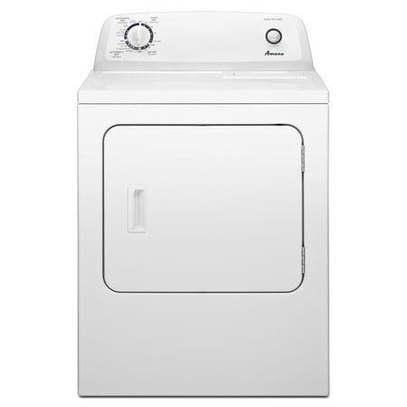 Amana - 6.5 Cu. Ft. Gas Dryer with Automatic Dryness Control - White