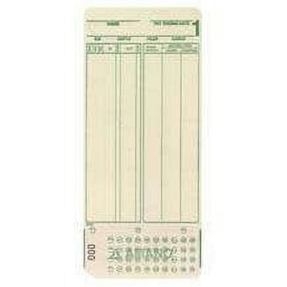 AMANO MJR-7000 Time Cards Numbered 0-99 with 1000 Cards per Box. Compatible with All Pay Periods Such as Weekly, Bi-Weekly, Monthly &, Semi-Monthly.