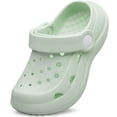 thumbnail image 1 of AMANSSE Boys Girls Garden Clogs Kids Slides Sandals Shower Slippers Unisex Child Beach Water House Shoes Indoor Outddor Light Green Little Kid Size 2, 1 of 6