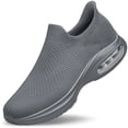 thumbnail image 1 of AMANSSE Men's Air Cushion Sock Shoes Non Slip Lightweight Casual Sneakers Comfortable Tennis Workout Running Shoes Dark Grey Size 12, 1 of 6