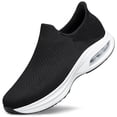 thumbnail image 1 of AMANSSE Men's Hands-Free Shoes Non Slip Running Walking Shoes Lightweight Breathable Slip on Sock Shoes Workout Gym Shoes Black Size 7.5, 1 of 6