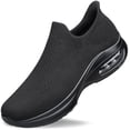 thumbnail image 1 of AMANSSE Men's Hands-Free Slip On Walking Shoes Non Slip Sock Sneakers Air Cushion Lightweight Comfortable Casual Tennis Workout Running Shoes All Black Size 7, 1 of 6