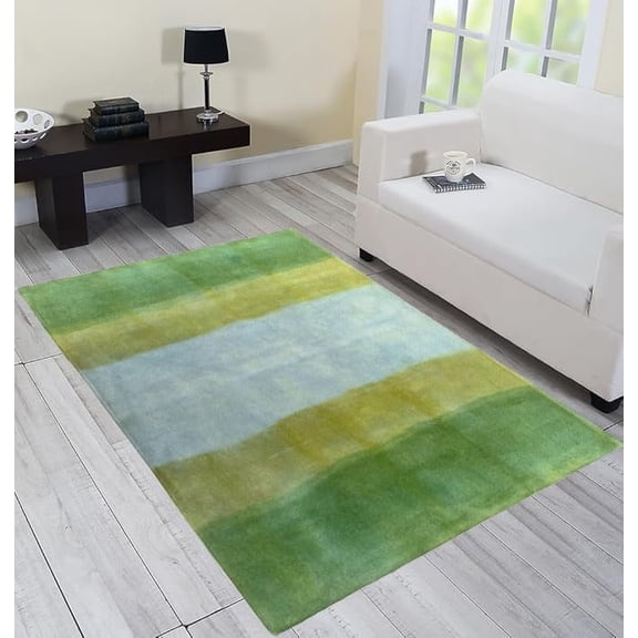 AMAR CARPETS Water Color Handmade Woolen Carpet for Living Room | Luxurious Wool Rug | Classic Handmade Floor Rug | Non-Slip Handmade Carpet