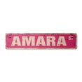 thumbnail image 1 of AMARA Vintage Aluminum Street Sign Childrens Name Room Metal Sign rustic metal tin | Indoor/Outdoor |  30" Wide, 1 of 4