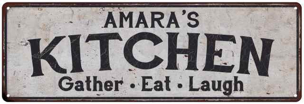 AMARA's Kitchen Gift Rustic Chic Decor Gift 6x18 Sign 206180051317 ...