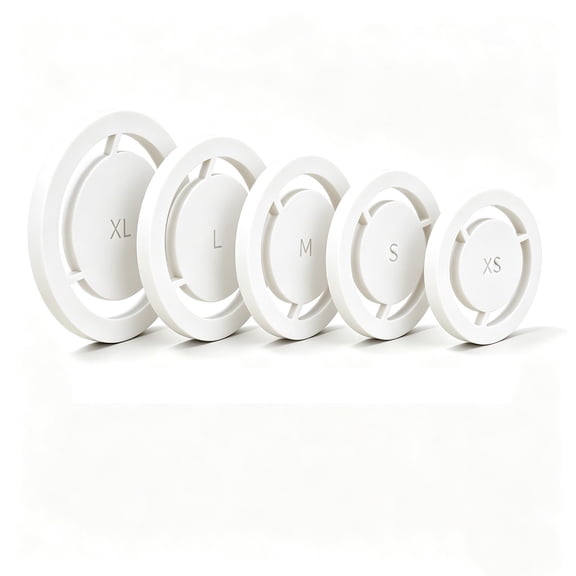 AMARHH 5 Pcs Pottery Foot Ring Tool, Clay Base Aligner for Ceramic, Pottery Foot Molder Ceramic Tools, Aligned Foot Ring Template for Ceramics, Even Foot Press for Pottery Bowls